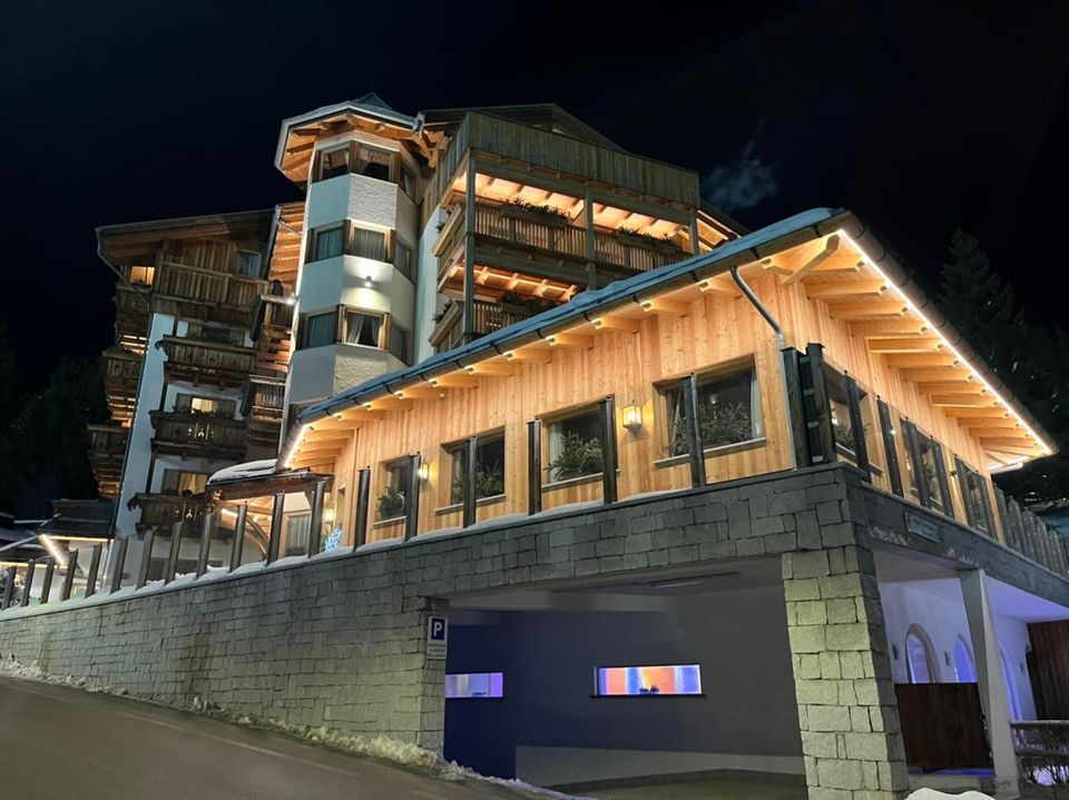 Hotel Campiglio Bellavista at Night in Madonna di Campiglio