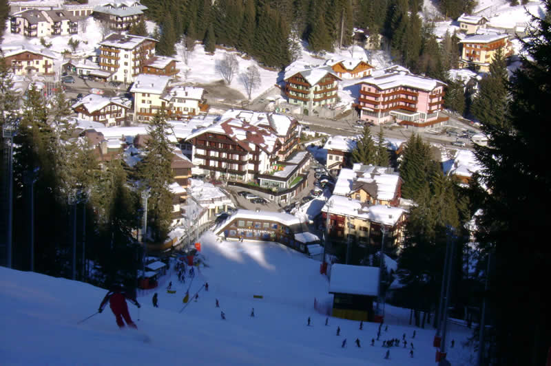 Looking Down on Madonna di Campiglio