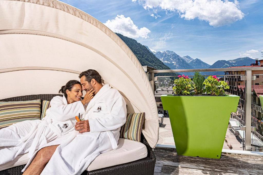 Rooftop Sun Deck at Hotel Majestic Mountain Charme in Madonna di Campiglio