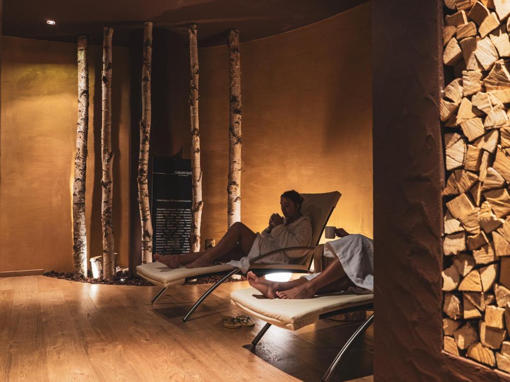 Spa Relaxation Area at Hotel Crozzon in Madonna di Campiglio