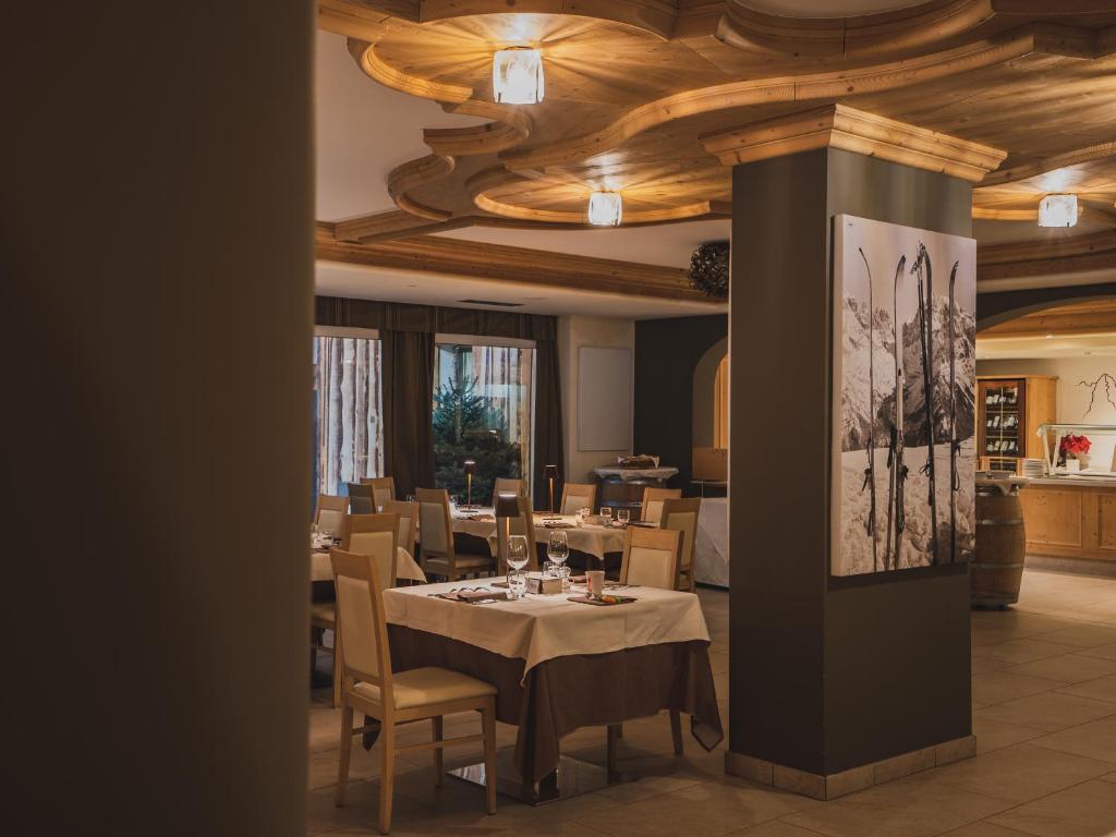 The Dining Room at Hotel Crozzon in Madonna di Campiglio