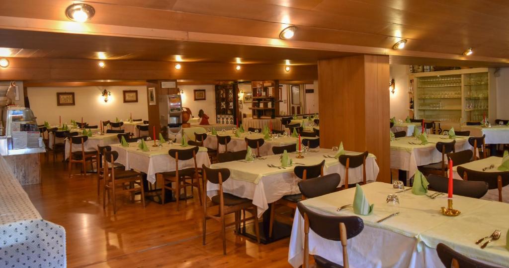 The Dining Room at Hotel Europa in Madonna di Campiglio