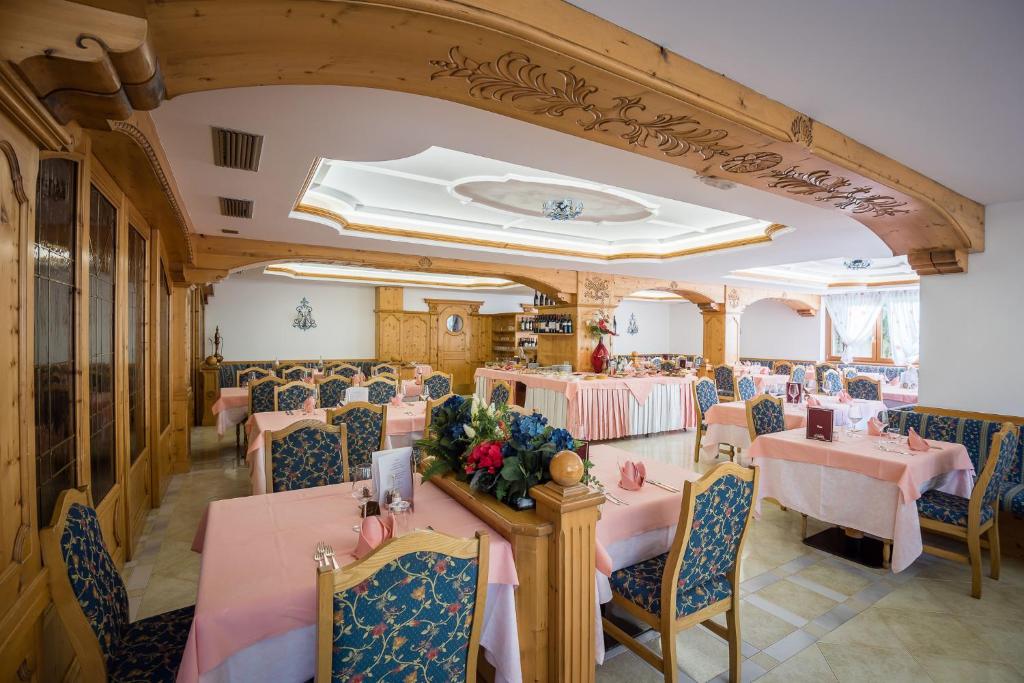 The Dining Room at Hotel San Raphael in Madonna di Campiglio