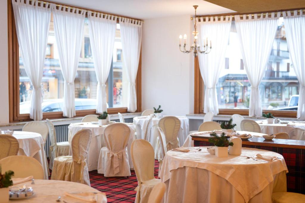 The Dining Room at Hotel Savoia Palace in Madonna di Campiglio