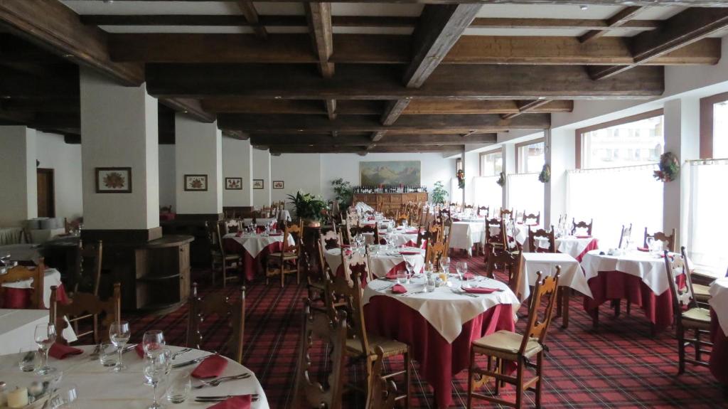 The Dining Room at Hotel Savoia Palace in Madonna di Campiglio