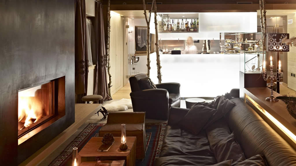 The Lounge at DV Chalet Boutique Hotel and Spa in Madonna di Campiglio