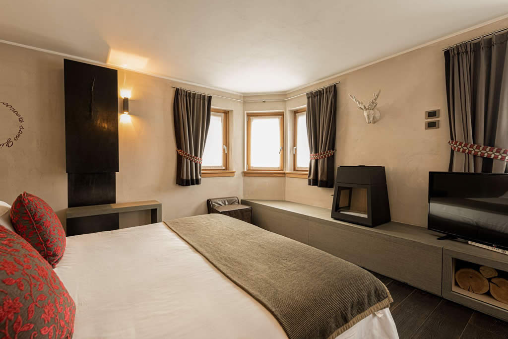 The Rooms at DV Chalet Boutique Hotel and Spa in Madonna di Campiglio