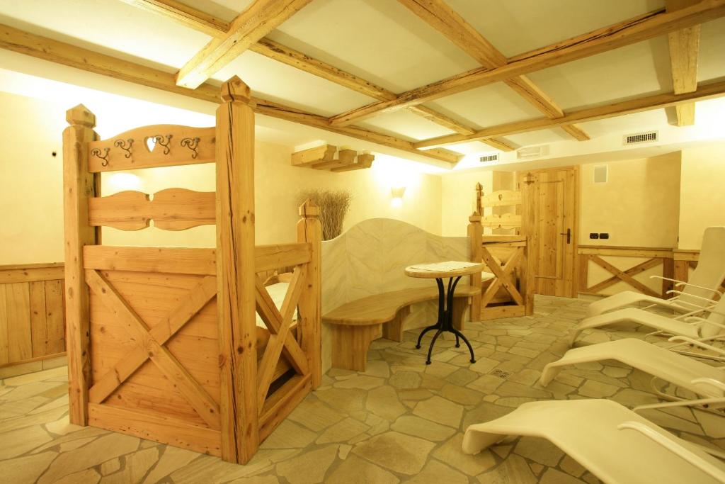 Wellness Relaxation Area at Hotel Bertelli in Madonna di Campiglio