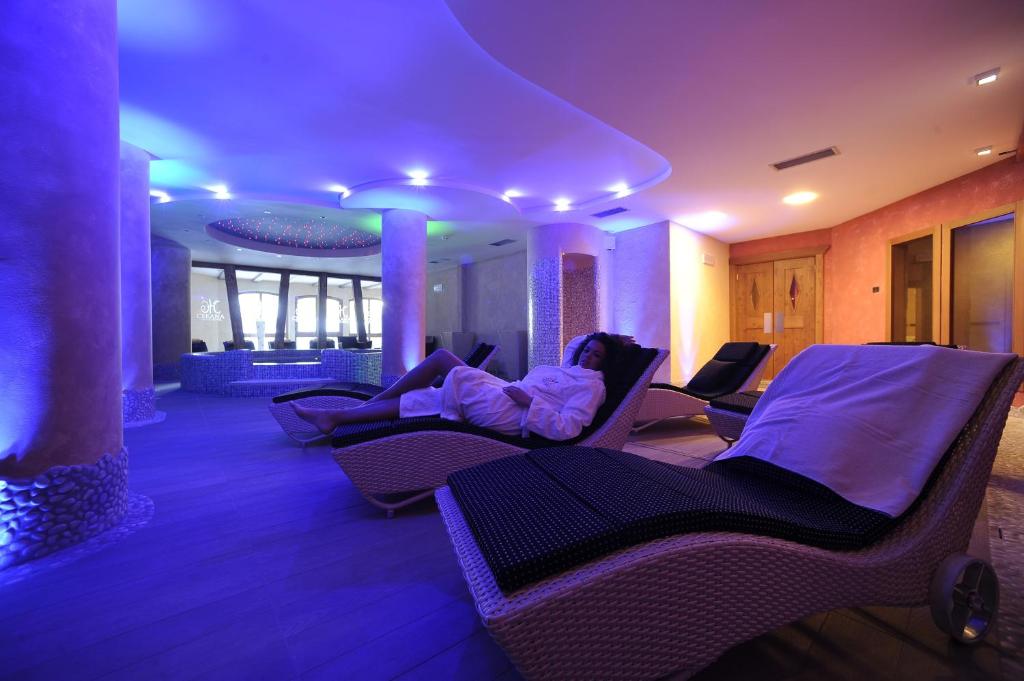 Wellness Relaxation Area at Hotel Cerana Relax in Madonna di Campiglio